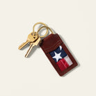 Made in USA leather key ring