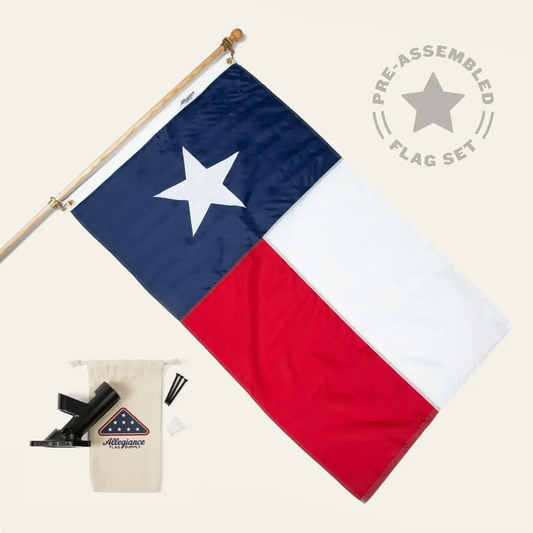 made in usa texas flag set